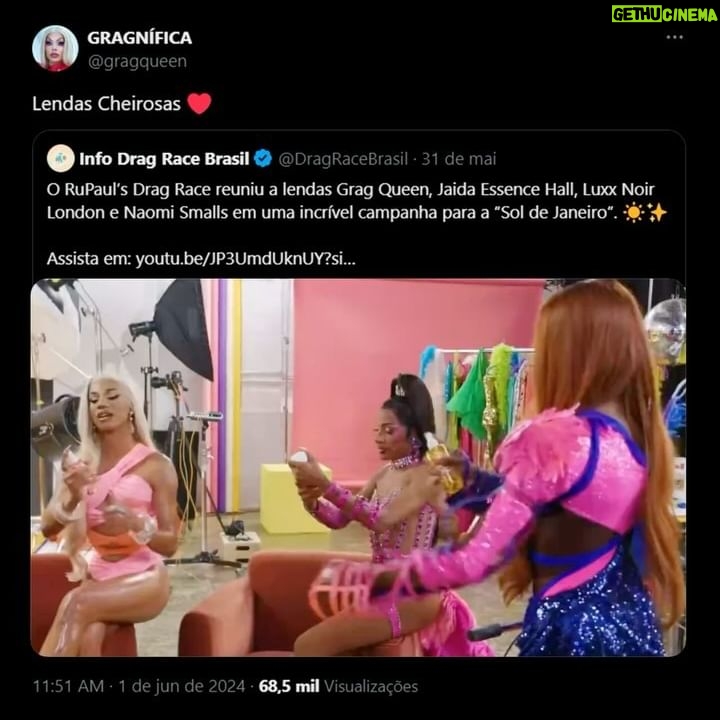 Grag Queen - 29.6K Likes - Sol de Janeiro behind the scenes #Tbt especial 💛✨