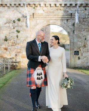 Graham McTavish Instagram - A year ago I was lucky enough to marry this fabulous woman It was unashamedly romantic. Thankyou @garancedore for making this bearded man in a kilt so happy. Of course, I chose to wear the largest sporran known to man. It seemed the right choice. #happyanniversary #sporrantastic #mywonderfulbride #asporranwithitsownweathersystem