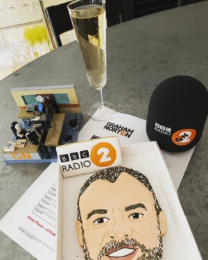 Graham Norton Instagram - Wrap party for one! Thank you for all the lovely tweets and messages today! Thanks also to all @BBCRadio2 in Wogan house especially the brilliant skippper @malprin 10 years gone in a flash! @mariamcerlane see you on the other side!!! Xxx
