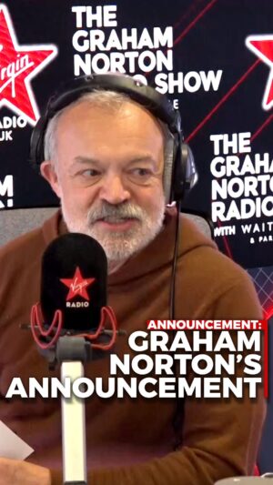 Graham Norton Instagram - Graham Norton tells listeners he is stepping down from weekends on Virgin Radio 😢

Angela Scanlon will step in for the next few weeks and then get ready for an exciting announcement… 😉

@grahnort @waitrose @angelascanlon @mariamcerlane @marthacollison #grahamnorton #grahamnortonradioshow #angelascanlon #virginradio #virginradiouk