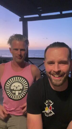 Graham Wardle Instagram - Kerry and I are hanging out with you  all.

Sunset view courtesy of @mardeamores.hotel