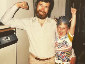 Graham Wardle Instagram - We are the champions! 

Love ya dad!