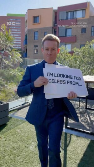 Grant Denyer Instagram - @grantdenyer is on the hunt for celebs for our Celebrity Jackpot Specials! 💰👀

#DealOrNoDealAU Celebrity Jackpot Specials | Coming to @channel10au and @10playau