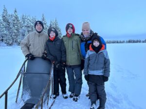 Grant Feely Instagram - Last big adventure of the trip! Today for our final adventure we went dogs sledding at @bearhillhusky !
