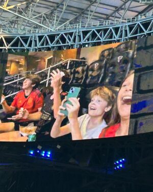 Grant Feely Instagram - I had a great time at the Atlanta United game. Even got to be on the Jumbotron