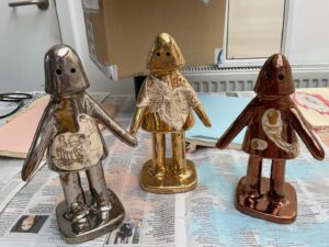 Grayson Perry Instagram - Trophies ready for final crit at Saint Martin's tomorrow