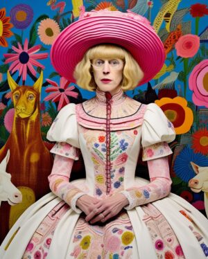 Grayson Perry Instagram - Feel a bit old and hungover may send AI me to the party