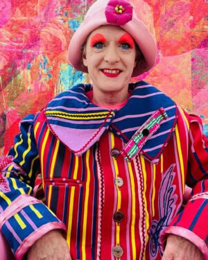 Grayson Perry Instagram - Off to the West Country with A Show All About You 
Looking forward to grilling the people of Poole and Truro
Jacket by #CSM student Hannah Dixey