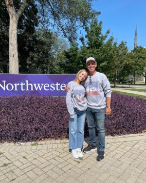 Greg Berlanti Instagram - This last weekend I had the incredible joy and profound honor of helping escort my niece @katiesegerson to begin her journey at @northwesternu 33 years after I began my own there!!! I am so proud of and excited for her — and I’m sure we will fight forever over who loves NU more — also I’m sure her 4 years there will go faster than the 12 hr tour of campus I gave her — she was a good sport and stood by every personal landmark (can any wildcats spot shanley pavilion where I had my first play produced ). Anyway what a weekend — and how far she’s come from the little girl I carried on my shoulders at Disneyland. 🩷🩷🩷