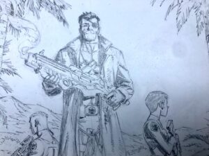 Greg Capullo Instagram - I’m a kid again 🤘🏻✏️🤘🏻 #renewal #marvelcomics #comicbooks #comicart #pencildrawing