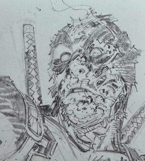 Greg Capullo Instagram - Caption this 🤘🏻✏️🤘🏻 #deadpool #marvelcomics #pencildrawing #comicbooks #comicart