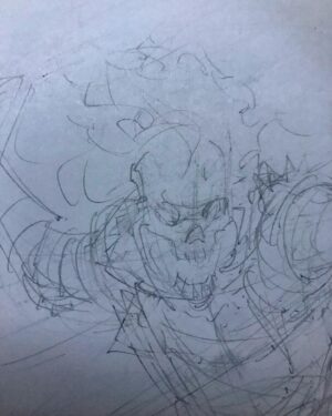 Greg Capullo Instagram - WIP 🤘🏻✏️🤘🏻 #comics #marvel #pencildrawing