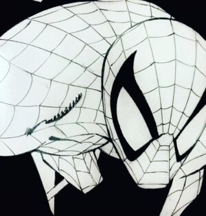 Greg Capullo Instagram - Time for final detailing on my second Spidey piece 🤘🏻✏️🤘🏻 #marvelcomics #spiderman #inkdrawing