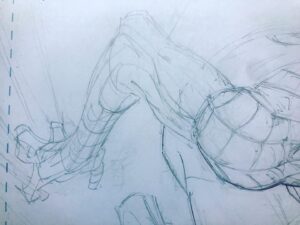 Greg Capullo Instagram - More Spidey coming your way. WIP 🤘🏻✏️🤘🏻 #webhead #marvelcomics #spiderman #pencildrawing
