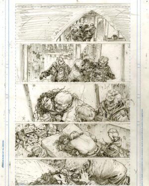 Greg Capullo Instagram - Here’s a side by side comparison of my pencils and inks so that you can see how much was added in the ink stage-starting with the heavy shadows added to the face in panel one. Inks offer reveal what is missing or needed to make the B&W version work. Though the beautiful halftones of pencil are lost, you gain other qualities with inks. 🤘🏻✏️🤘🏻 #comicbooks #comicart #creech