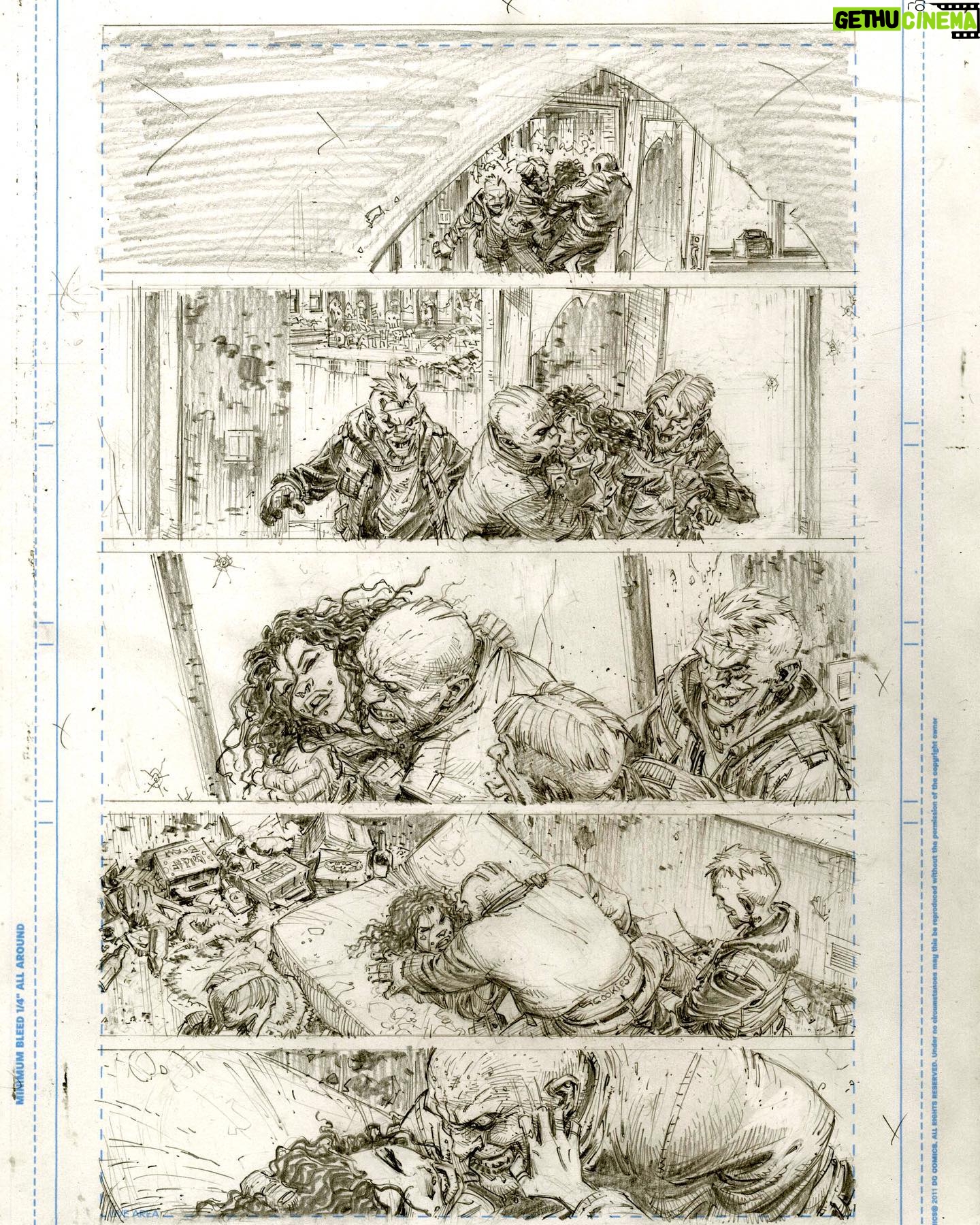 Greg Capullo - 5.4K Likes - Here’s a side by side comparison of my pencils and inks so that you can see how much was added in the ink stage-starting with the heavy shadows added to the face in panel one. Inks offer reveal what is missing or needed to make the B&W version work. Though the beautiful halftones of pencil are lost, you gain other qualities with inks. 🤘🏻✏️🤘🏻 #comicbooks #comicart #creech