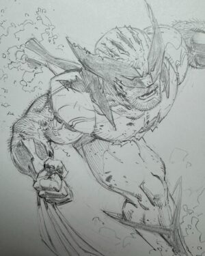 Greg Capullo Instagram - Home stretch 🤘🏻✏️🤘🏻 1.5 pages today #pencildrawing #comicart #comicbooks #marvelcomics #wolverine #gregcapullo