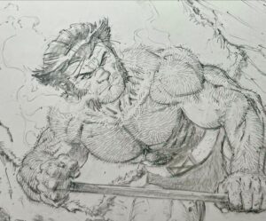 Greg Capullo Instagram - Wolverine was too sexy for his shirt. Too sexy for his shirt 🤘🏻✏️🤘🏻#marvelcomics #wolverine #comicbooks #comicart #pencildrawing