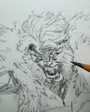 Greg Capullo Instagram - Rawrrrr 🤘🏻✏️🤘🏻 #sabertooth #marvelcomics #comicbooks #comicart #pencildrawing