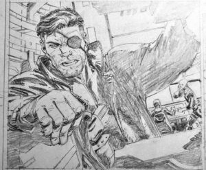 Greg Capullo Instagram - First double page spread of the year is done. One panel teaser 🤘🏻✏️🤘🏻 #marvelcomics #comicbooks #comicart #pencildrawing