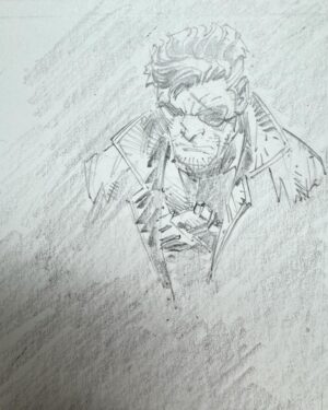 Greg Capullo Instagram - Having tons of fun 🤘🏻✏️🤘🏻 #marvelcomics #comicbooks #comicart #pencildrawing #nickfury