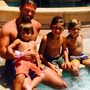 Greg Vaughan Instagram - Sunday sun & swim day #jathanvaughan #cavanvaughan #landanvaughan #gregvaughan 
#vaughanboys #summer #tan #parentstagged