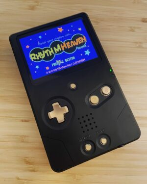 Griffin McElroy Instagram - New mod project! Took a beat up GBA SP and slapped it in a metal unhinged shell from Boxy Pixel. A lot more soldering than anything I’ve done so far, but I’m really happy with the finished product!