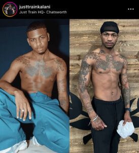 Guapdad 4000 Instagram - I’m getting thiccer 

Prada Progress Update on the Gucci Gains 
Brought to you by my own will power 
All my uncle who smoke black and milds and do burpees and my trainer @justtrainkalani @justtrainhq