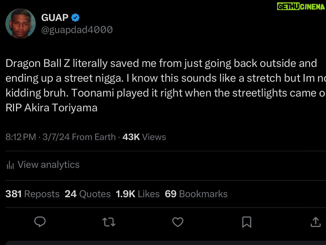 Guapdad 4000 - 8.7K Likes - Closer to Akeem
This one is a special drop for me because this was literally the only song i had burnt on a cd player . W no computer to burn a new one or money to get another cd playing i used to hold that b*tch in my hand and walk slow af so the CD didnt skip lmaoooo
Much love to the OG @goapele , a fantastic talent from the same soil as me . Real GOAT status she introduced me to Stevie wonder !! Im forever grateful
Also switching it up this week , I had the scamily @therealmikezombie flip the beat. I wrote one verse and he cussed me out and told me to rap more.
This shit was so difficult to shoot because the rain in la. Me and @paulxmiddleton Literally had to walk through mud dirt and water to get here & got sick because of it & i did it all in some @drmartensofficial
Much love to @monstermusic & @monsterenergy
I forsure took down 3 rehabs soon as i got to the crib .
Anything to get me closer to my Dreams