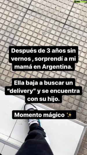Guido Massri Instagram - Después de más de 3 años sin vernos, sorprendí a mi mamá en Argentina. Ella baja a buscar un “delivery” de comida y se encuentra con su hijo. Momento mágico que me quedará en el alma por siempre. Amor crudo, sin filtro. Se los comparto.

Gracias genio @mati_giavino por grabarlo. 🙌🏻