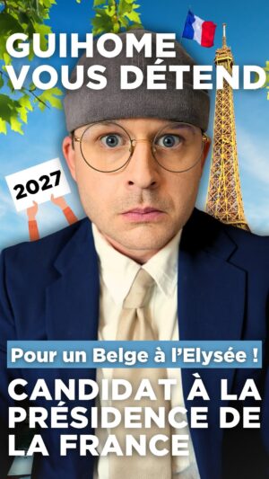 Guillaume Wattecamps Instagram - JE ME PRÉSENTE AUX ÉLECTIONS FRANÇAISES 🇫🇷🫡 VOUS EN PENSEZ QUOI ? 😂🤣 Pour le moment votez pour des glands, mais en 2027 votez VOUS DÉTEND 💪🏻🇫🇷🗳️ #GuiHomePresident
