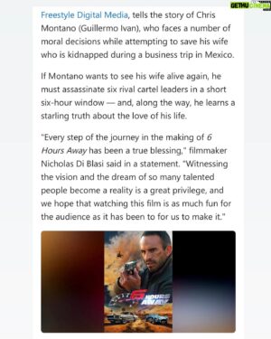 Guillermo Iván Instagram - Thanks MSN for this article on “6 HOURS AWAY” find link in my stories! Premiering April 18th! 

Gracias MSN por este artículo sobre “6 HOURS AWAY” encuentra link en mis historias. Premiere en USA 18 de Abril.

@freestyledigitalmedia @odysseymotionpicturesofficial @rogfilmsmagic @diblasiproductionsmiami @jromanalarcon @roy_santoyo_colour @gdleong @laradwolf @official_roberto_sanchez @oscartorreactor @iliana.guibert @zairmontes @ariannmurad @abrilschreiber @joeyjzavala @oscarlopezoficial_ @elcompacamaron._ @zach_h_rose @osvaldodeleonof @angela.mayorga1 @garryc1973 

#actors #actionmovies #actionfigures #actionfilms #action #guillermoivan #actorslife #actores #hollywood #usa