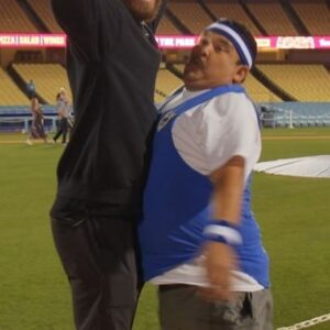 Guillermo Rodriguez Instagram - @IamGuillermo & @Cody_Bellinger team up in @ClaytonKershaw’s celebrity Ping Pong tournament!