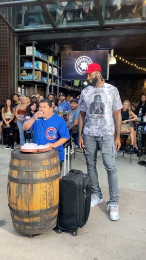 Guillermo Rodriguez Instagram - I love Andre Drummond. We had so much fun at @FederalesChicago 🔔