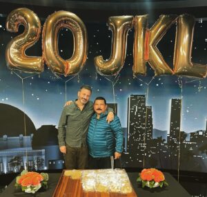 Guillermo Rodriguez Instagram - Happy Anniversary to @JimmyKimmelLive! 20 years with the best boss. #KIMMELx20 @JimmyKimmel