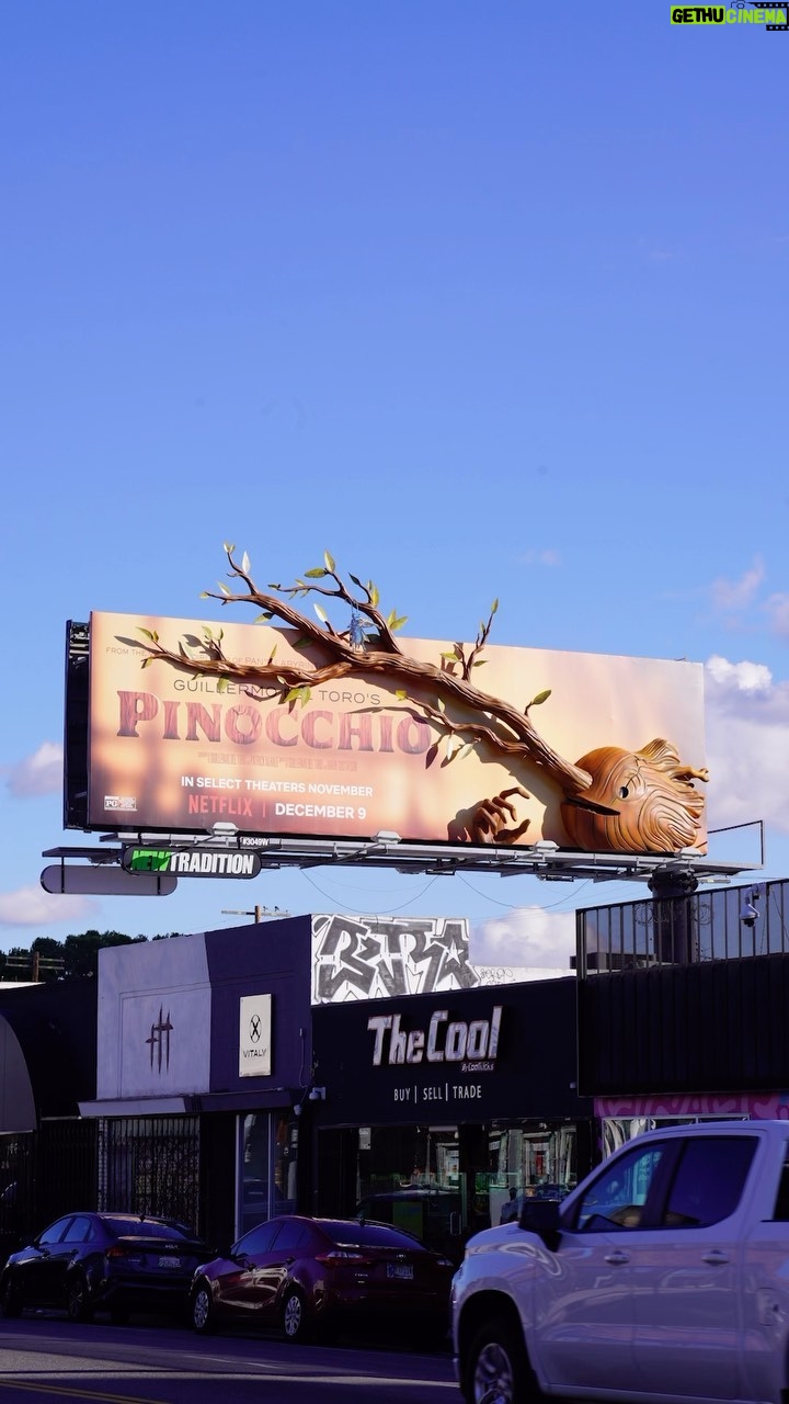 Guillermo del Toro - 75.2K Likes - The most valuable lesson there is to know, is learning to love and letting love grow! Visit the growing billboard on Melrose Avenue in Los Angeles this weekend only and share what you love most about Guillermo del Toro’s #PinocchioMovie. ❤️✨🪵 Watch now on Netflix