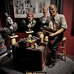 Guillermo del Toro Instagram - Lon Chaney model I painted and assembled- I need to do a wash and detailing, but I haven't gone back to it. JANUS killed with this kit...