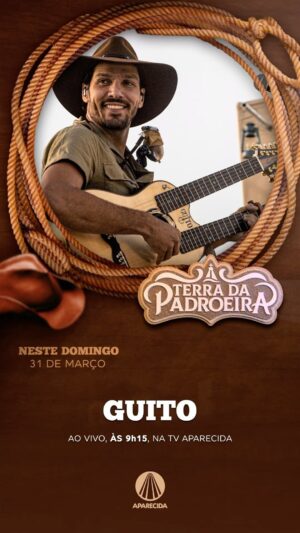 Guíto Instagram - É Domingo, Páscoa, A ressureição, O Sagrado, a unificação da boa intenção. Na @tvaparecida 
#guito