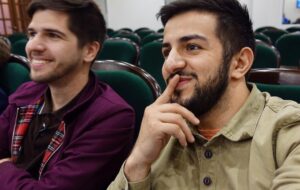 Guram Narmania Instagram - Любить - значит, смотреть вместе в одном направлении. Наши радостные с Русланом лица от пребывания в Туле) Как это было - ссылка в био. 
#гурамгрузин #rakamakafo #кликклак