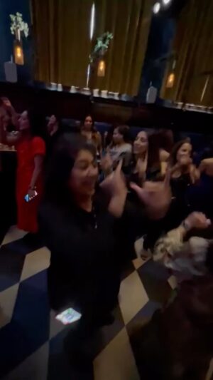 Gurinder Chadha Instagram - How much fun was this! #massisyardbrunch @shaanticlub @amazinggraceldn #bhangra #daytimer  I’m definitely going back with @sharonmangat @adzmurray @viveikkalra love my old school Bhangra but great DJ who played every kind of music 🥳