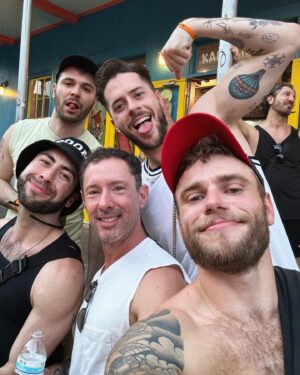 Gus Kenworthy Instagram - Two weeks ago two of my besties @chaosvicenzi & @justin_muir had their joint stag do in New Orleans and… “the vibes [were] crazy!” 🤪🫠😵‍💫