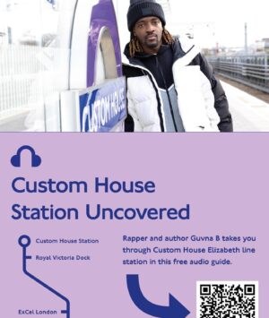Guvna B Instagram - It was probably cos Danny Dyer couldn’t make it 😂 but I’m honoured to be the face and voice of Custom House, as part of the new Elizabeth Line audio guides. Growing up here life could have gone another way. There’s obviously unlimited distractions and negative influences which is a result of poverty and I know my face could have been plastered up in the ends for a completely different reason, but I’m thankful to the village for looking after me. 

From my boys, my parents, lil bro, neighbours, youth club, bossman at the corner shop all the way down to the bus driver that would still let me on when I didn’t have p’s. Everyone played their part. 

Catch me on ITV news today talking about it, and I hope this shows that your environment can provide some very real challenges, but it is possible to overcome them. 🏚️ 

Special thanks to @transportforlondon