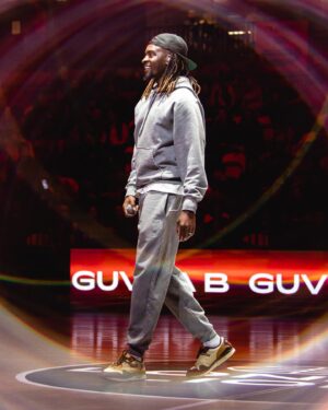 Guvna B Instagram - I was born and bred in Newham so this one was special. Love to the @londonlions for having a local lad do the half-time show. Playing songs from this new album has got me gassed for tour!  Less than a 100 left for London and Nottingham. 🏚️
