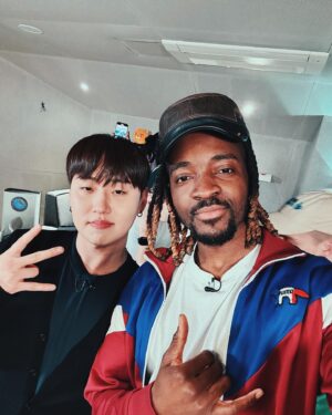 Guvna B Instagram - Firstly, sorry to all the @blackpinkofficial fans for ruining the dance to Shut Down. Secondly, big love to @koreanenglishman and @olliekendal for taking me and my brother @barneyartist to Korea for their new YouTube series. 

Genuinely the trip of a lifetime. There are so many incredible things about Korean culture and I’m proper grateful for getting to experience the beauty first hand. 

Shout out my bro @uttng for convincing me to do this. 6 million views already and we’re only halfway through the series. Check it out on YouTube now 🇰🇷