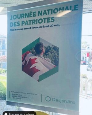 Guy A. Lepage Instagram - Vraiment minable cette affiche de Desjardins.
Vivement le retour des cours d’Histoire car il y a des incultes (ou pire des crétins colonisés) qui travaillent là.
@desjardinscoop

mise à jour : Desjardins tarde vraiment à réagir vigoureusement. Faut croire que le week-end de 3 jours est plus important que la gaffe.