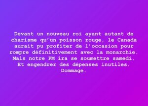 Guy A. Lepage Instagram - Le roi boiteux.