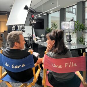 Guy A. Lepage Instagram - Tournage Un gars, une fille saison 2.
C’est parti ! 
Jour 1/30
#1G1F