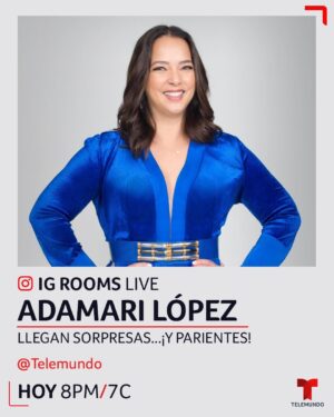 Guy Ecker Instagram - ¡Saludos desde México! Estoy muy contento porque esta noche finalmente les puedo revelar una gran noticia! Los invito a que me acompañen con @AdamariLopez en el IG Live de @Telemundo para que se enteren sobre los parientes nuevos que forman parte de este divertido y entretenido proyecto.