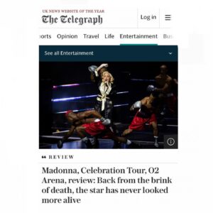 Guy Oseary Instagram - 👑 @madonna : the first 4 reviews just came in… #thecelebrationtour 🇬🇧 👏🏽👏🏽 ❤️💛💚