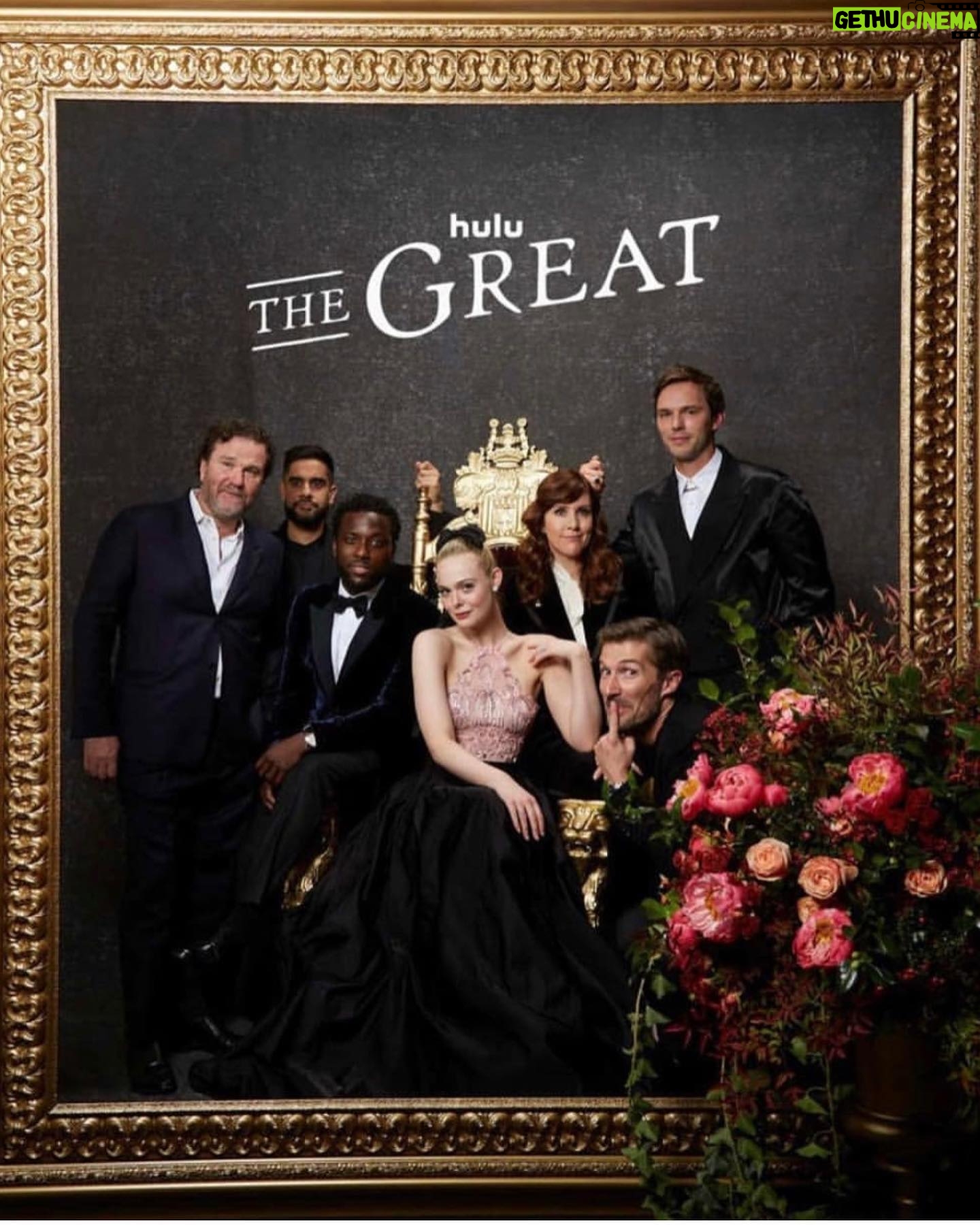 Gwilym Lee - 34.8K Likes - Season Two Premiere of The Great. Huzzah!
So good to get together with these beautiful people last night to celebrate the show. It’s a shame the entire cast and crew couldn’t be there as well - but with us in spirit. Can’t wait for everyone to see this season (…I’m really rather proud of it, by the way!)
@thegreathulu premieres on @hulu from 19th November.
Thanks so much to @dolcegabbana and @grensonshoes for suiting and booting me. And to @wayperry_edit and @barbaraguillaume for the styling and grooming
#thegreat #huzzah